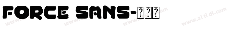 Force sans字体转换